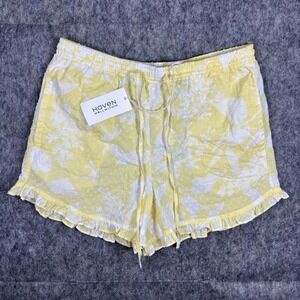 Haven Well Within Shorts Women's‎ Small Cotton Paisley Floral Yellow NWT